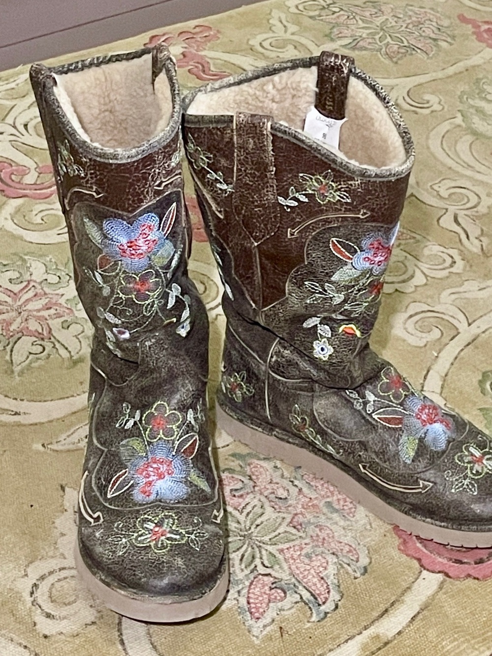 Old Gringo | Shearling Embroidered Bonnie Boots, Limited Edition, Sz 9 ♥ EUC